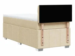 Cama box spring con colchón tela color 90x190 cm^Clicnbuy Hot