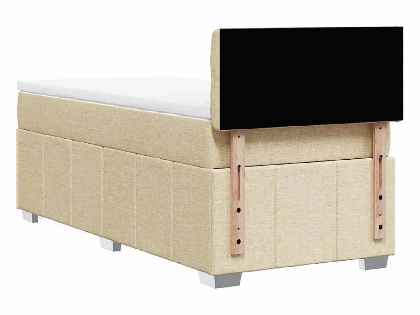 Cama box spring con colchón tela color 90x190 cm^Clicnbuy Hot