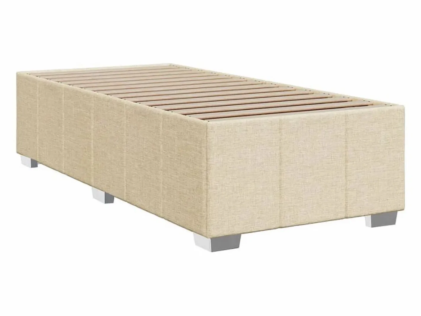 Cama box spring con colchón tela color 90x190 cm^Clicnbuy Hot