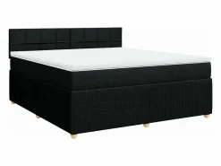 Cama box spring con colchón tela 180x200 cm^Clicnbuy Discount
