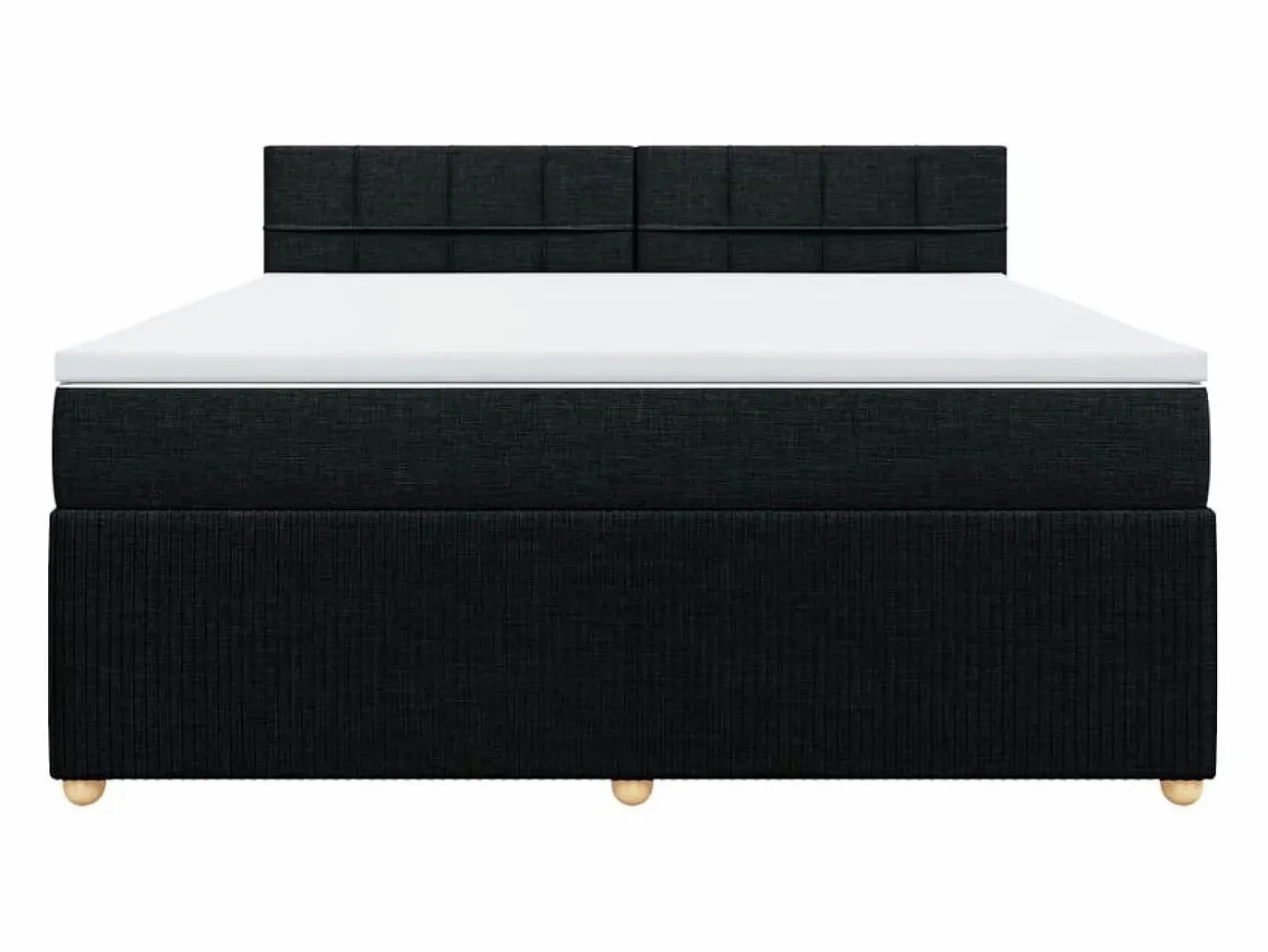 Cama box spring con colchón tela 180x200 cm^Clicnbuy Discount