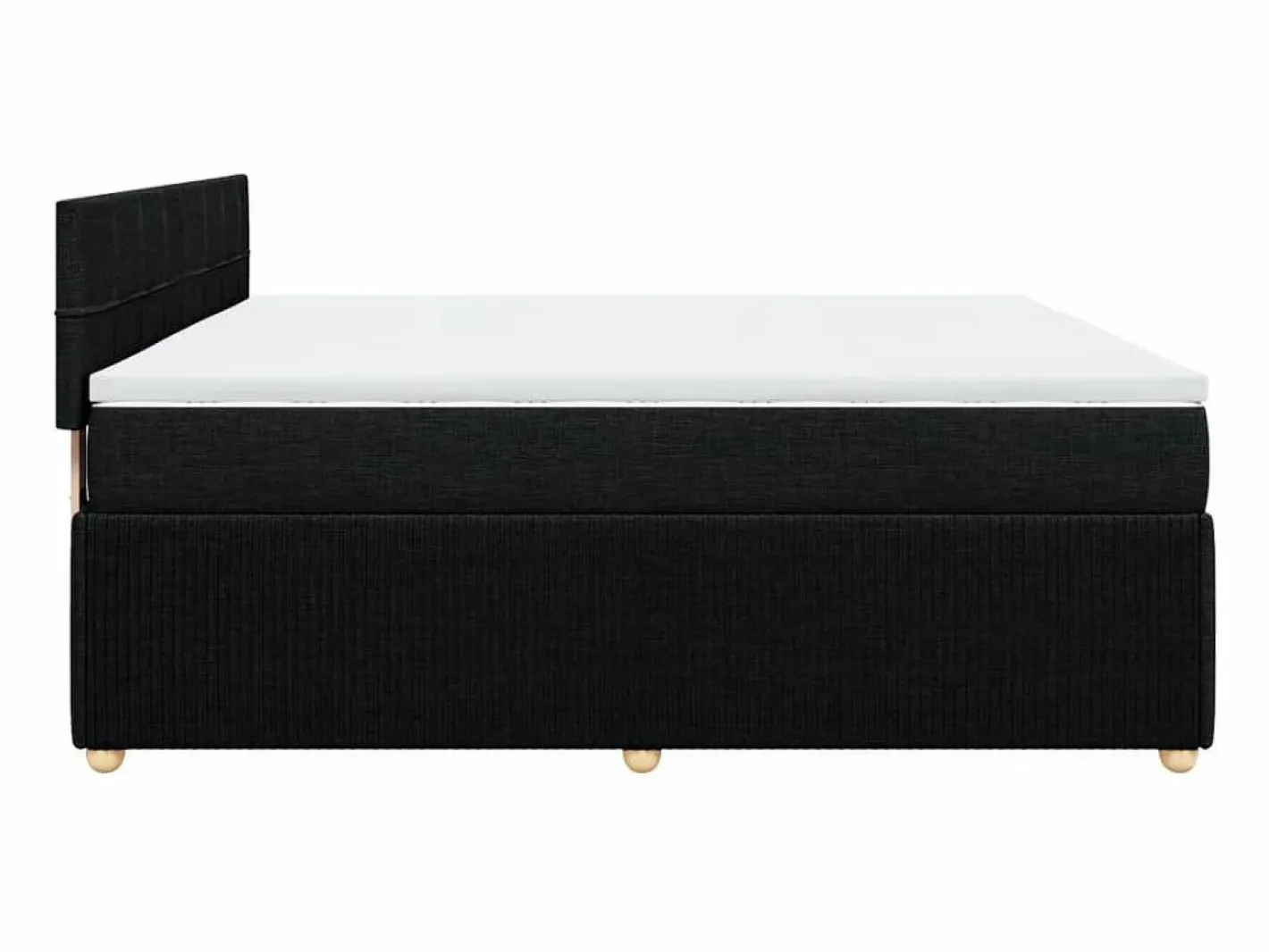 Cama box spring con colchón tela 180x200 cm^Clicnbuy Discount