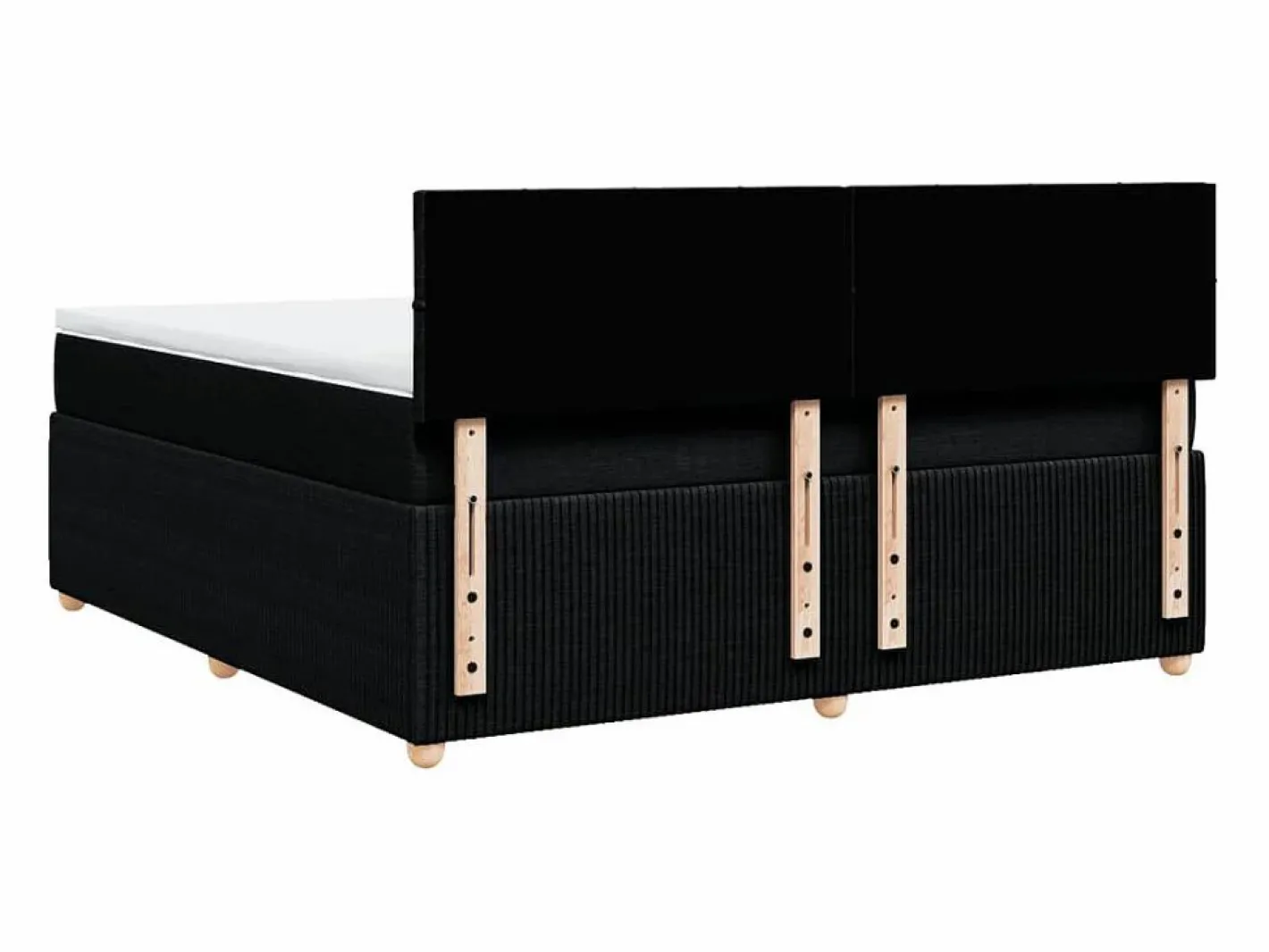 Cama box spring con colchón tela 180x200 cm^Clicnbuy Discount