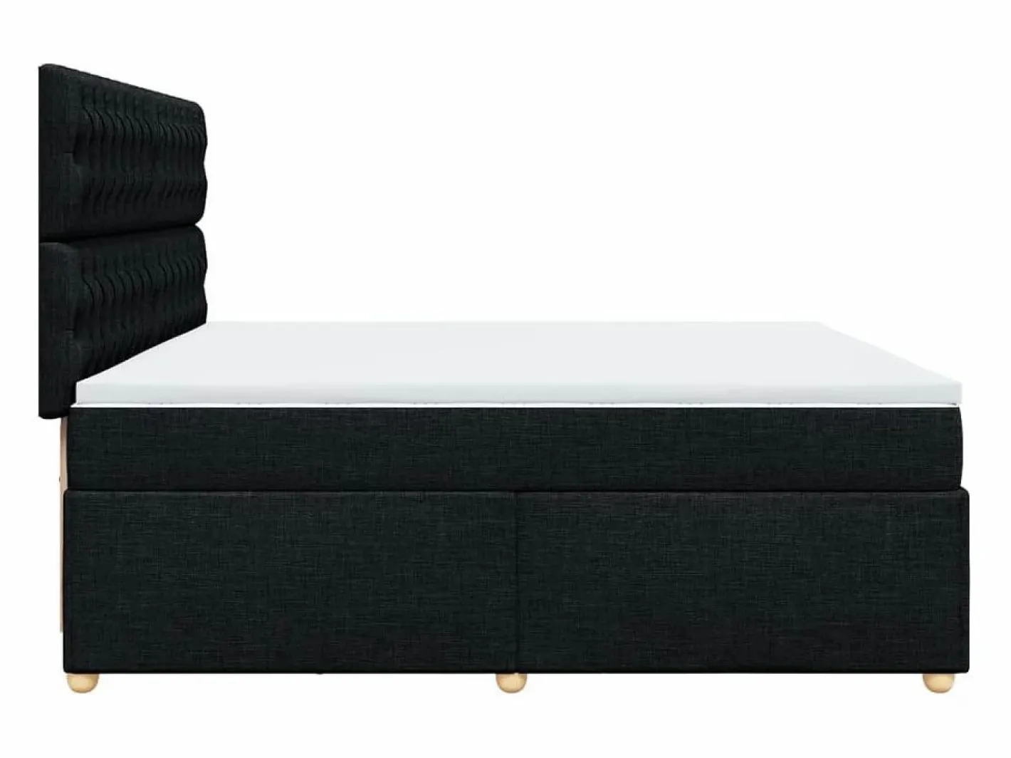 Cama box spring con colchón tela 200x200 cm^Clicnbuy Best