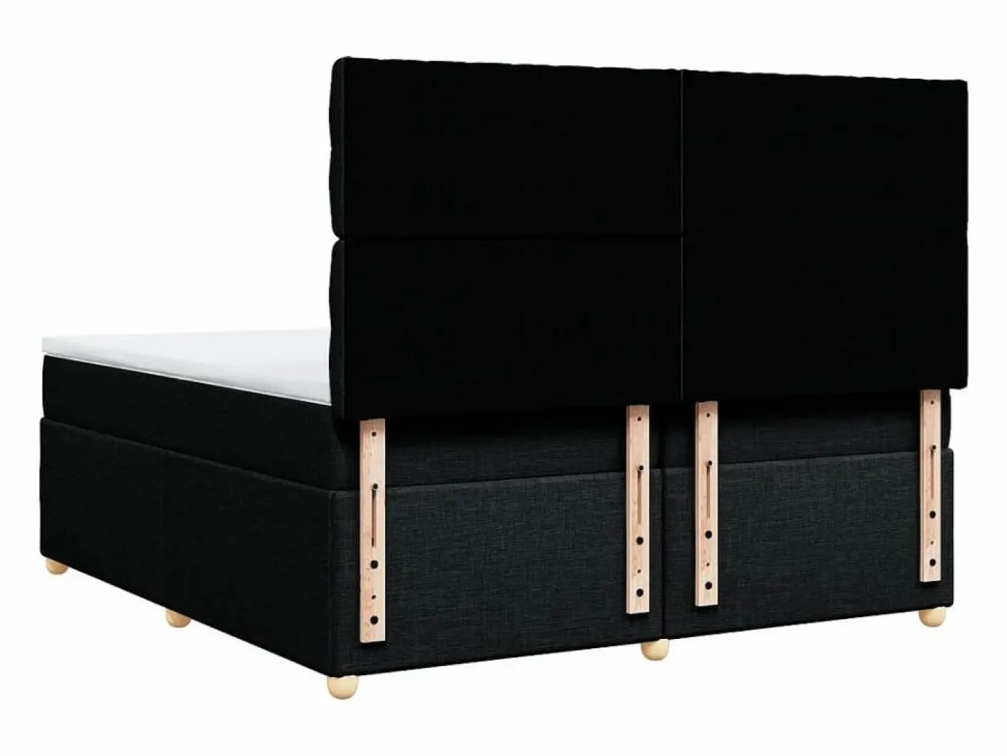 Cama box spring con colchón tela 200x200 cm^Clicnbuy Best