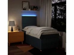 Clicnbuy Base De Cama De Láminas|Cama box spring con colchón tela 80x200 cm