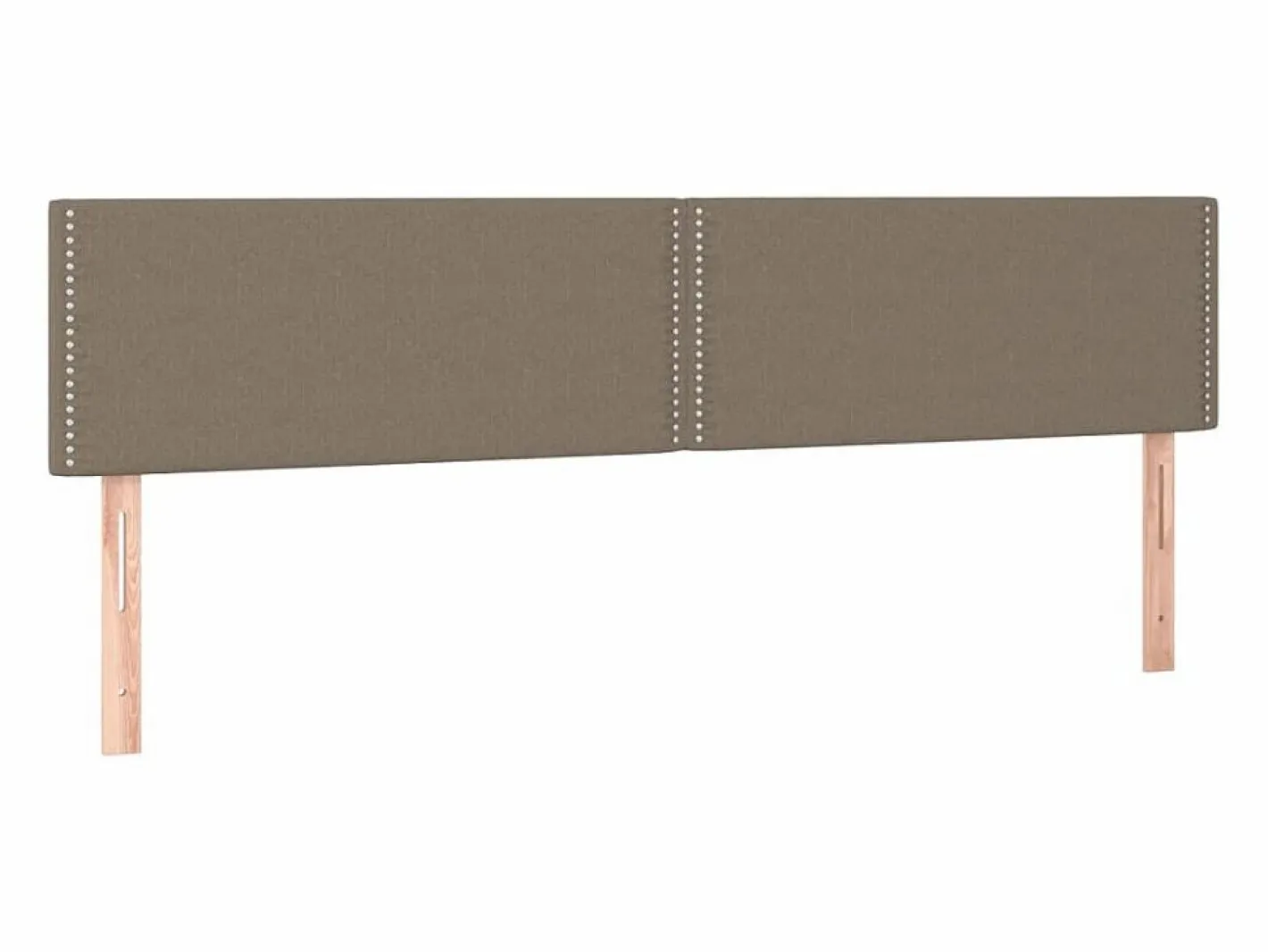 Clicnbuy Somier Tapizado|Cama box spring con colchón tela gris taupe 120x190 cm