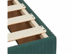 Clicnbuy Somier - 90X190Cm|Cama box spring con colchón terciopelo oscuro 90x190 cm