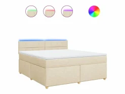 Clicnbuy Base De Cama De Láminas|Cama box spring con colchón tela color 180x200 cm