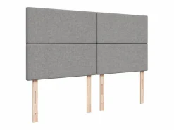 Clicnbuy Somier - 180X200Cm|Cama box spring con colchón tela claro 180x200 cm
