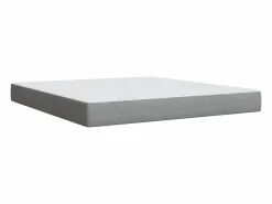 Clicnbuy Somier - 180X200Cm|Cama box spring con colchón tela claro 180x200 cm