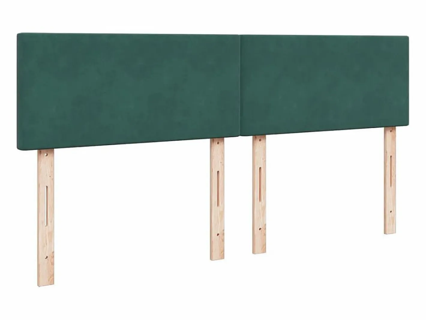 Clicnbuy Cama box spring con colchón terciopelo oscuro 180x200 cm Verde Best