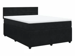 Clicnbuy Base De Cama De Láminas|Somier - 140X190Cm|Cama box spring con colchón terciopelo 140x190 cm