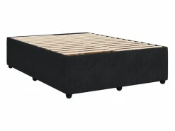 Clicnbuy Base De Cama De Láminas|Somier - 140X190Cm|Cama box spring con colchón terciopelo 140x190 cm