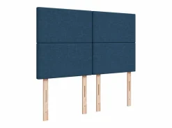 Cama box spring con colchón tela 140x200 cm^Clicnbuy New