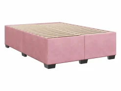 Clicnbuy Base De Cama De Láminas|Cama box spring con colchón terciopelo 160x200 cm