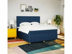 Cama box spring con colchón tela 180x200 cm^Clicnbuy Clearance