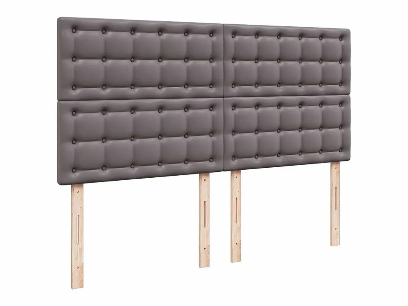 Clicnbuy Base De Cama De Láminas|Cama box spring con colchón cuero sintético 180x200 cm