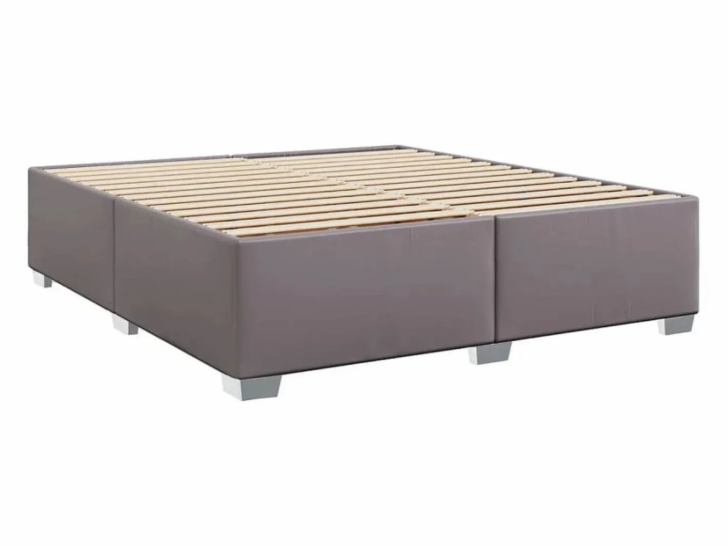 Clicnbuy Base De Cama De Láminas|Cama box spring con colchón cuero sintético 180x200 cm