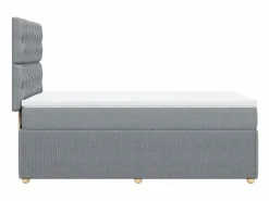 Clicnbuy Base De Cama De Láminas|Cama box spring con colchón tela claro 80x200 cm