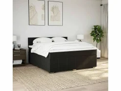Clicnbuy Somier - 180X200Cm|Cama box spring con colchón tela 180x200 cm