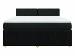 Clicnbuy Somier - 180X200Cm|Cama box spring con colchón tela 180x200 cm