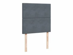 Clicnbuy Somier - 90X190Cm|Cama box spring con colchón terciopelo oscuro 90x190 cm