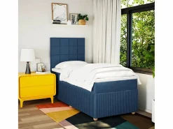 Cama box spring con colchón tela 90x190 cm^Clicnbuy Hot