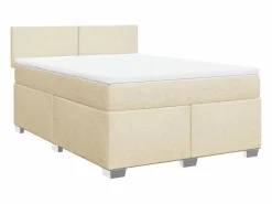 Clicnbuy Base De Cama De Láminas|Cama box spring con colchón tela color 160x200 cm