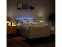 Clicnbuy Base De Cama De Láminas|Cama box spring con colchón tela color 160x200 cm