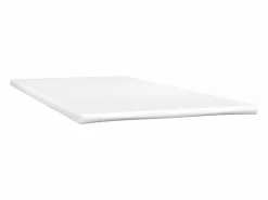 Clicnbuy Cama box spring con colchón y LED tela marrón oscuro 120x190 cm Outlet