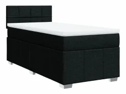 Clicnbuy Somier - 90X190Cm|Cama box spring con colchón tela 90x190 cm