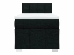Clicnbuy Somier - 90X190Cm|Cama box spring con colchón tela 90x190 cm