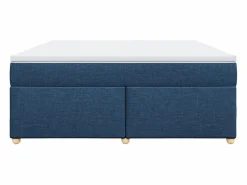 Clicnbuy Cama box spring con colchón tela 180x200 cm Azul New