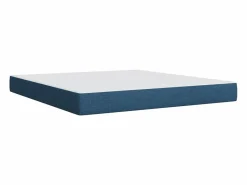 Clicnbuy Cama box spring con colchón tela 180x200 cm Azul New