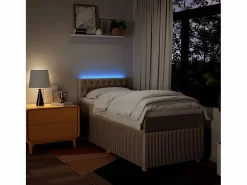 Cama box spring con colchón tela color 90x200 cm^Clicnbuy Clearance