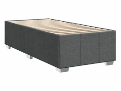 Cama box spring con colchón tela oscuro 90x190 cm^Clicnbuy Sale