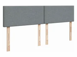 Cama box spring con colchón tela claro 180x200 cm^Clicnbuy Best