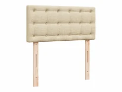 Cama box spring con colchón tela color 90x190 cm^Clicnbuy