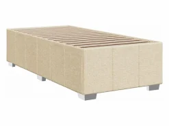 Cama box spring con colchón tela color 90x190 cm^Clicnbuy