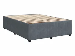 Clicnbuy Somier - 160X200Cm|Cama box spring con colchón terciopelo oscuro 160x200 cm