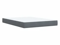 Clicnbuy Somier - 160X200Cm|Cama box spring con colchón terciopelo oscuro 160x200 cm