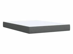 Clicnbuy Somier - 160X200Cm|Cama box spring con colchón tela oscuro 160x200 cm
