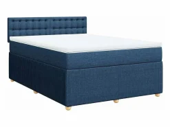 Clicnbuy Base De Cama De Láminas|Somier - 160X200Cm|Cama box spring con colchón tela 160x200 cm