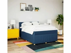Clicnbuy Base De Cama De Láminas|Somier - 160X200Cm|Cama box spring con colchón tela 160x200 cm