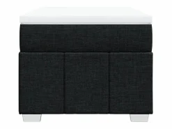 Clicnbuy Cama box spring con colchón tela 90x190 cm Negro Clearance