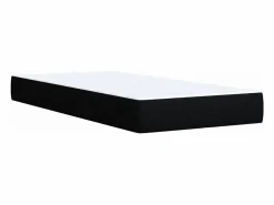 Clicnbuy Cama box spring con colchón tela 90x190 cm Negro Clearance