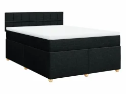 Clicnbuy Somier - 160X200Cm|Cama box spring con colchón tela 160x200 cm