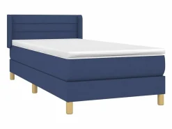 Clicnbuy Somier Tapizado|Somier - 90X190Cm|Cama box spring con colchón tela 90x190 cm