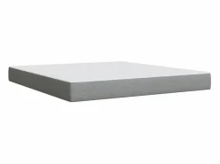 Clicnbuy Somier - 180X200Cm|Cama box spring con colchón tela claro 180x200 cm